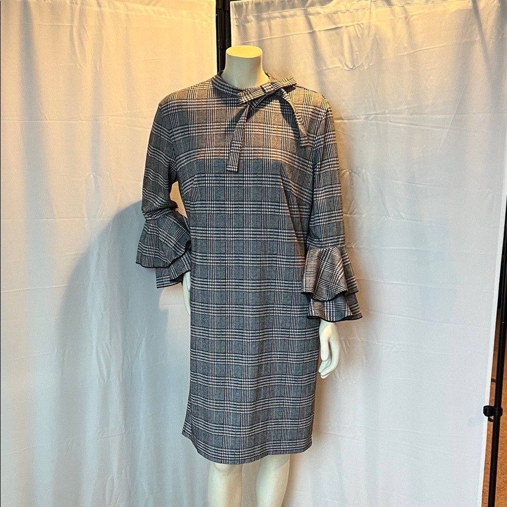 Alexia Admor Plaid and Ruffled Dress